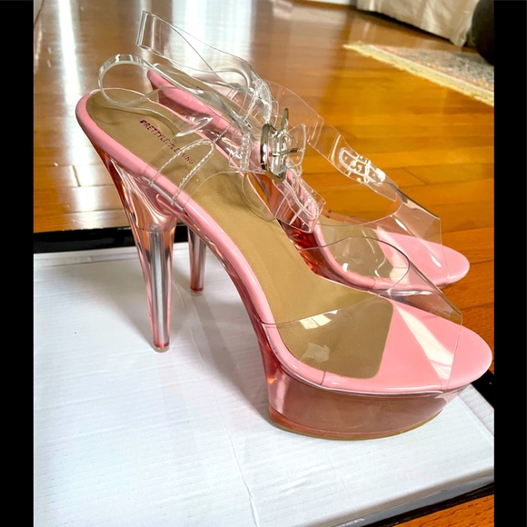 Pink platform heels - Picture 1 of 5